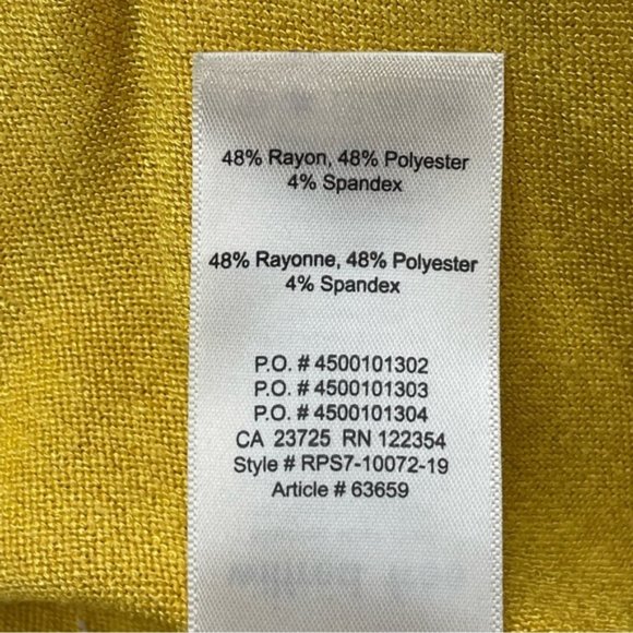 Aritzia Wilfred Free Yellow Womens Tank Top Size Small Racer Back - Picture 4 of 9